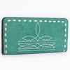ADBG1687 American Darling Genuine Suede Clutch Bag | Western Boot Stitched Wallet