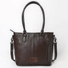 ADBG1689 American Darling Quilted Leather Tote Bag | Hand-Tooled Floral Accent Carryall
