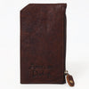 ADCCM113 Hand-Painted Leather Card Holder - Southwestern Cactus Design