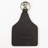 ADKRM138 Hand-Painted Tipi Leather Keyring Western Tribal Landscape Art