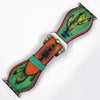 ADWAM123 American Darling Hand Painted Cactus Tooled Leather Western Watch Band