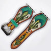 ADWAM124 American Darling Hand Painted Leather I Watch strap - Western Cactus Series