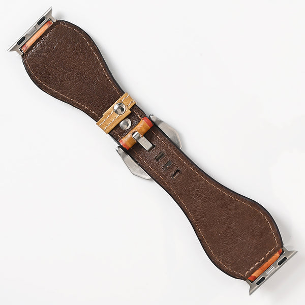 ADWAM127 Genuine Leather Hand Painted Smart I Watch Strap