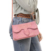 ADBGA692 Western Clutch Crossbody Bag with Cream Embroidery & Chain Strap