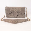 ADBGA692 Western Clutch Crossbody Bag with Cream Embroidery & Chain Strap