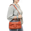 ADBGA692 American Darling Boot Stitched Genuine Suede Leather Small Cross body Bag