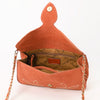 ADBGA692 American Darling Boot Stitched Genuine Suede Leather Small Cross body Bag