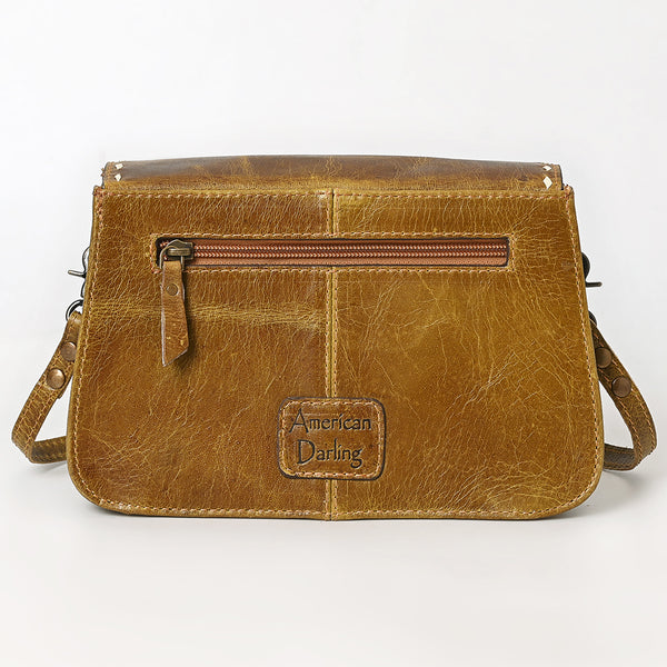 ADBG1692 American Darling Small Leather Crossbody | Western Boot Stitched