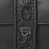 ADBG1694 American Darling Braided Hand-Tooled Genuine Leather Crossbody Bag Floral Carved Accent |