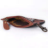 ADBGA663 American Darling Hand Tooled Floral Genuine Leather Coin Purse