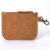 ADBGA663 American Darling Hand Tooled Floral Genuine Leather Coin Purse