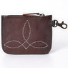 ADBGA663 American Darling Hand Tooled Floral Genuine Leather Coin Purse