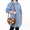 ADBGA744 American Darling Hand Tooled Floral Carved Genuine Leather Canteen Bag