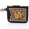 ADBGA746 American Darling Hand Tooled Floral Carved Genuine Leather Coin Purse