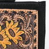 ADBGA746 American Darling Hand Tooled Floral Carved Genuine Leather Coin Purse