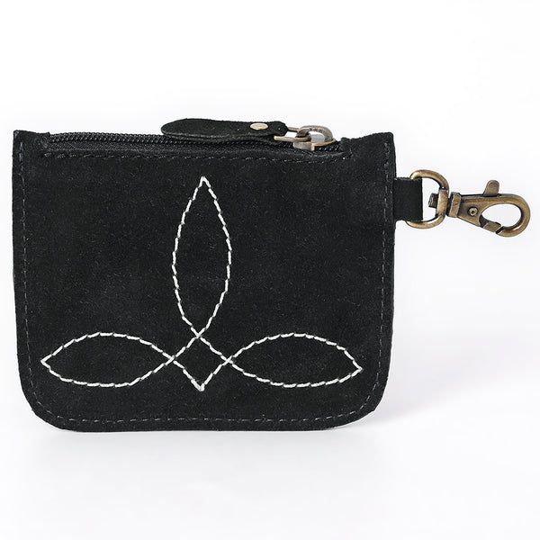 ADBGA746 American Darling Hand Tooled Floral Carved Genuine Leather Coin Purse