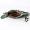 ADBGA746 American Darling Hand Tooled Floral Carved Genuine Leather Coin Purse