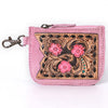 ADBGA746 American Darling Hand Tooled Floral Carved Genuine Leather Coin Purse