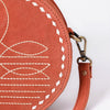 ADBGA620 American Darling Boot Stitched Genuine Suede Leather Canteen Bag
