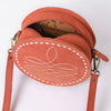 ADBGA620 American Darling Boot Stitched Genuine Suede Leather Canteen Bag