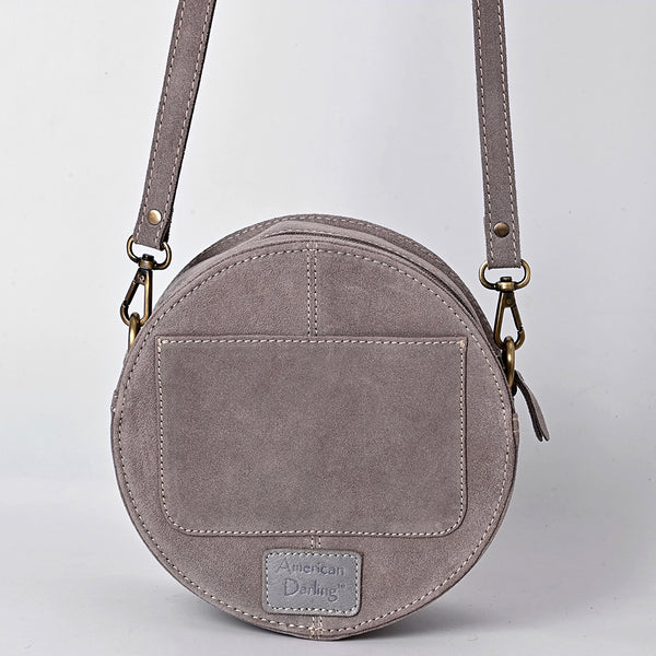 ADBGA620 American Darling Boot Stitched Genuine Suede Leather Canteen Bag