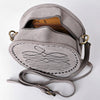 ADBGA620 American Darling Boot Stitched Genuine Suede Leather Canteen Bag