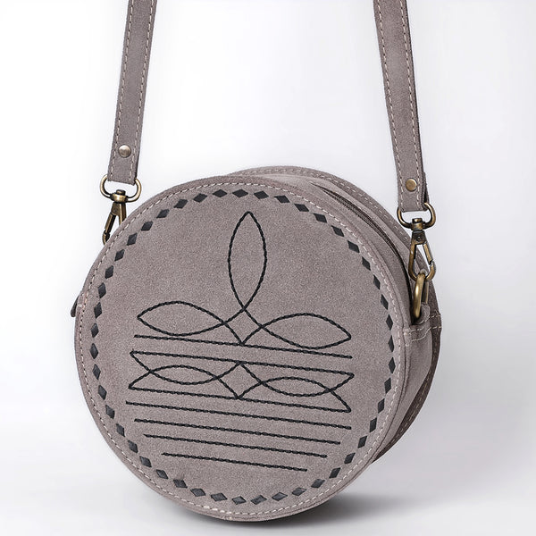 ADBGA620 American Darling Boot Stitched Genuine Suede Leather Canteen Bag