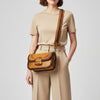ADBGM584 American Darling Leather Crossbody Bag with Braided Edge & Western Stitch