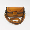 ADBGM584 American Darling Leather Crossbody Bag with Braided Edge & Western Stitch