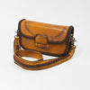 ADBGM584 American Darling Leather Crossbody Bag with Braided Edge & Western Stitch