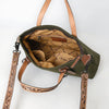 ADBG1700 American Darling Western Leather Handbag with Hand-Tooled Accents and Adjustable Strap - Rugged & Elegant