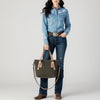 ADBG1702 American Darling Hand Tooled Leather Crossbody | Canvas Western Shoulder Bag