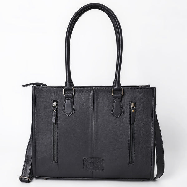 ADBG1703 American Darling Quilted Leather Tote Bag | Western Boot Stitched Carryall