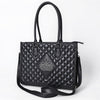 ADBG1703 American Darling Quilted Leather Tote Bag | Western Boot Stitched Carryall