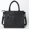 ADBG1704 American Darling Quilted Genuine Leather Tote | Hand-Tooled Floral Panel Shoulder Bag