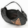 ADBG1705 American Darling Quilted Genuine Leather Hobo Bag | Hand-Tooled Floral Accent Shoulder Bag