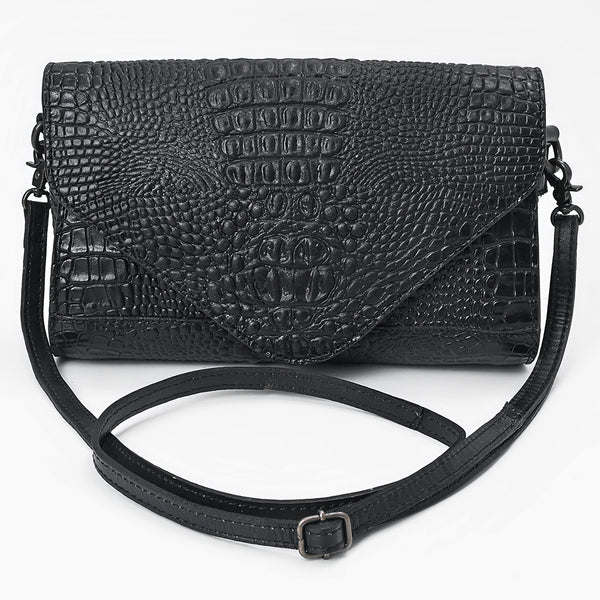 ADBG1709 American Darling Crocodile Embossed Small Crossbody Envelope Flap Purse