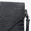 ADBG1709 American Darling Crocodile Embossed Small Crossbody Envelope Flap Purse