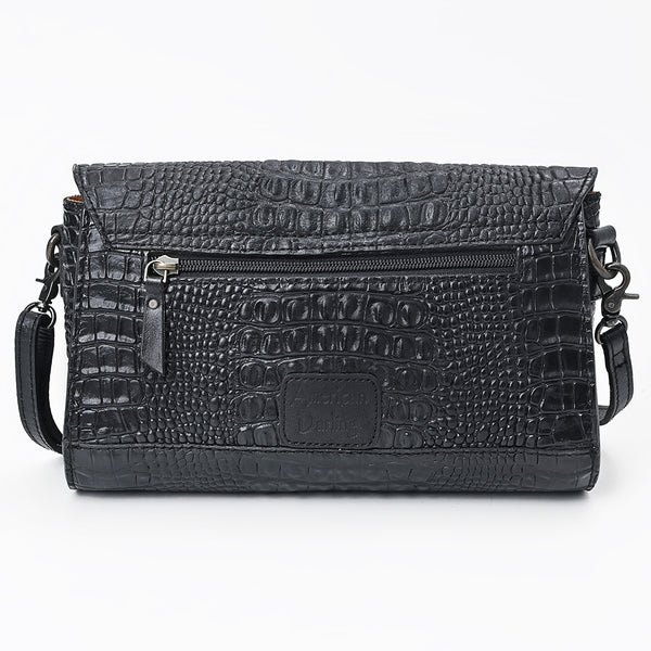 ADBG1709 American Darling Crocodile Embossed Small Crossbody Envelope Flap Purse