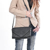 ADBG1709 American Darling Crocodile Embossed Small Crossbody Envelope Flap Purse