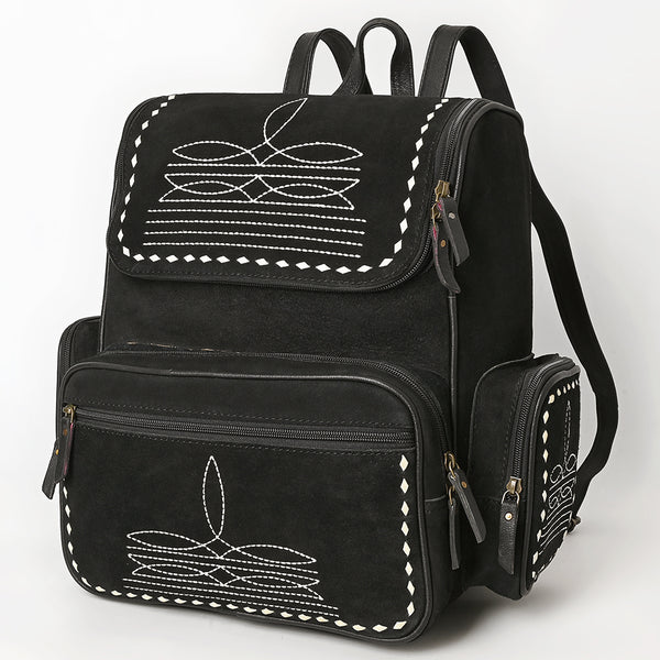 ADBG1710 American Darling Genuine Suede Backpack Bag | Western Boot Stitched Bag