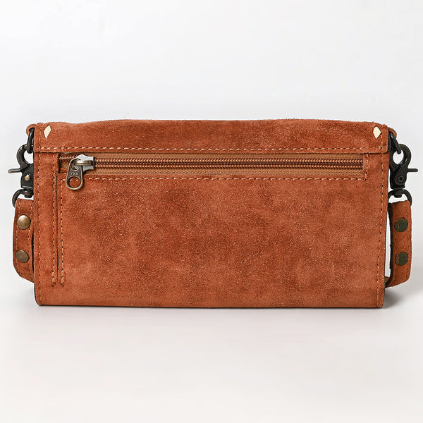 ADBG1712 American Darling Genuine Suede Crossbody Bag | Western Boot Stitched Crossbody Purse