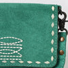 ADBG1712 American Darling Genuine Suede Crossbody Bag | Western Boot Stitched Crossbody Purse