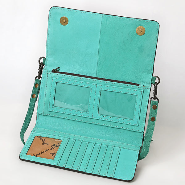 ADBG1712 American Darling Genuine Suede Crossbody Bag | Western Boot Stitched Crossbody Purse