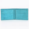 ADBGZ919 Genuine suede Leather Bifold Wallet with White Embroidered Stitch Detail