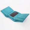 ADBGZ920 Genuine suede Leather Trifold Wallet with White Western Stitch Embroidery
