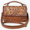 ADBGA751 American Darling Quilted Hand Tooled Genuine Leather Small Cross body Bag