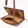 ADBGA752 American Darling Hand Tooled Floral Carved Genuine Leather Portfolio Bag
