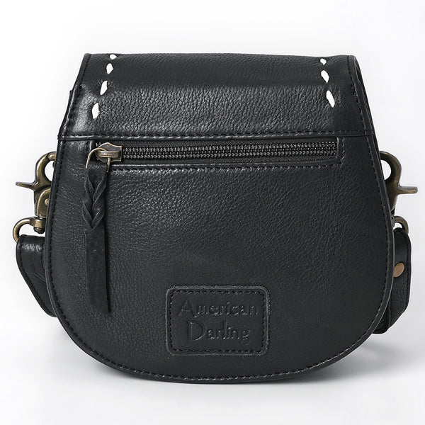 ADBGM592 Western Stitch Leather Crossbody - Cowgirl Saddle Purse