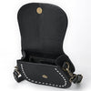 ADBGM592 Western Stitch Leather Crossbody - Cowgirl Saddle Purse